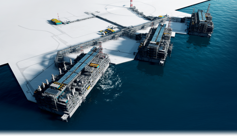 'Arctic LNG-2' 프로젝트 조감도. 이미지 : Novatek