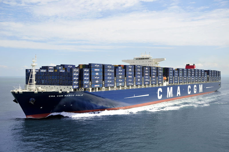 오션 얼라이언스의 주축 회원사의 CMA-CGM의 컨테이너선. 사진 : CMA CGM