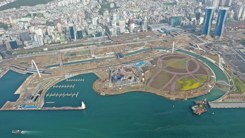 <strong>부산항 북항 재개발지역. 사진 : BPA</strong>