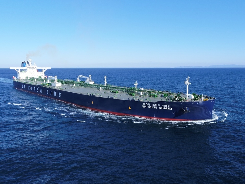 운항 중인 국적 VLCC . 사진 : SM대한해운