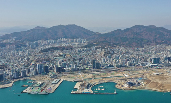 난개발로 제2의 센텀화가 진행되고 있는 부산항 북항 재개발사업 현장. 사진 : BPA