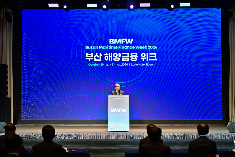 안병길 사장이 환영사를 하고 있다. 사진 : 한국해양진흥공사