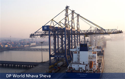 운임이 급등한 인도 나바셰바(Nhava Sheva)항의 국제컨테이너터미널. 사진 : DP World