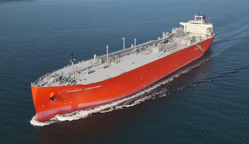 운항 중인 LPG 추진 VLGC. 사진 : MOL