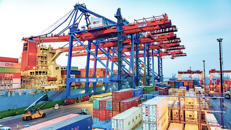 파키스탄 카라치항의 국제컨테이너터미널. 사진 : ICTSI