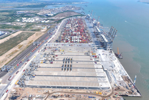 DP월드가 운영하는 런던게이트웨이항 전경. 사진 : DP World