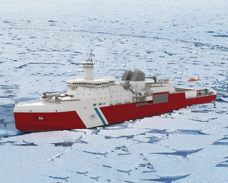 볼링거조선소가 건조 예정인 대형 쇄빙 커터(Cutter) 조감도. 사진 : Bollinger Shipyards