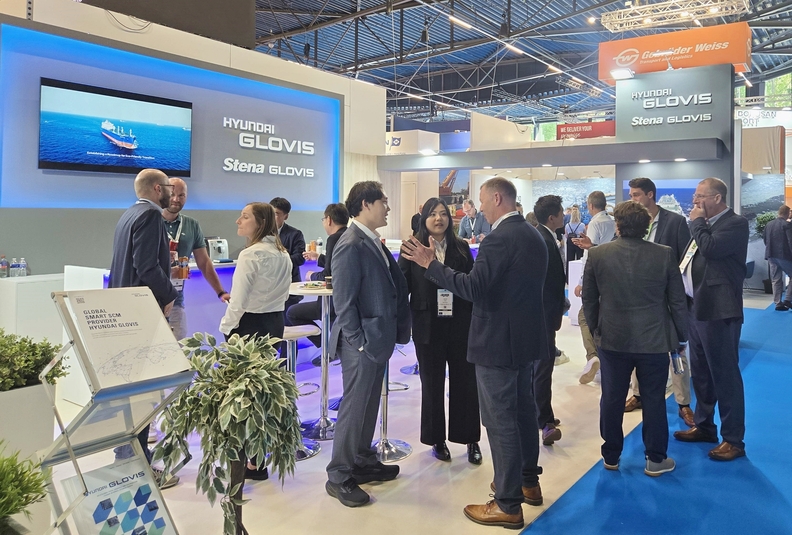 'Breakbulk Europe∙BBE 2025'에 마련된 현대글로비스 홍보 부스. 사진 : 현대글로비스