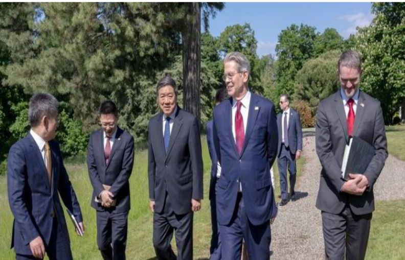 스위스에서 관세협상을 진행한 미국과 중국 대표단. 사진 : White House