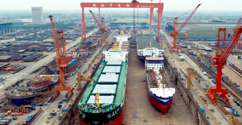 양쯔장조선 야드. 사진 : Yangzijiang Shipbuilding