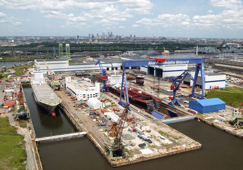 한화오션이 인수한 필리조선소 전경. 사진 : Philly Shipyard
