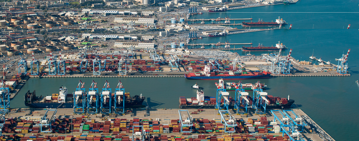 하이파항 전경. 사진 : Haifa Port