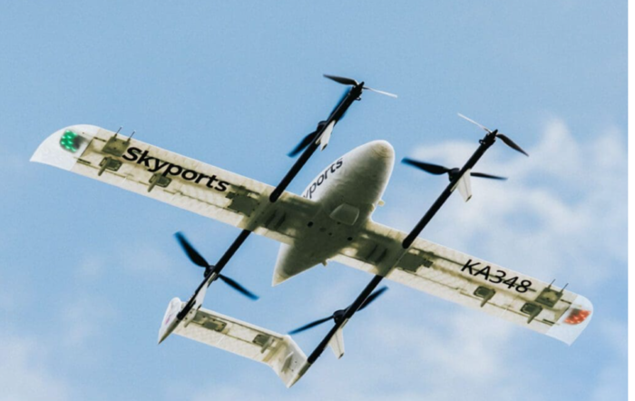 스카이포츠의 드론. 사진 : Skyports