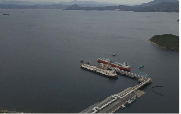 나호트카만에 위치한 Kozmino Oil Terminal. 사진 : Nakhodka Maritime Services