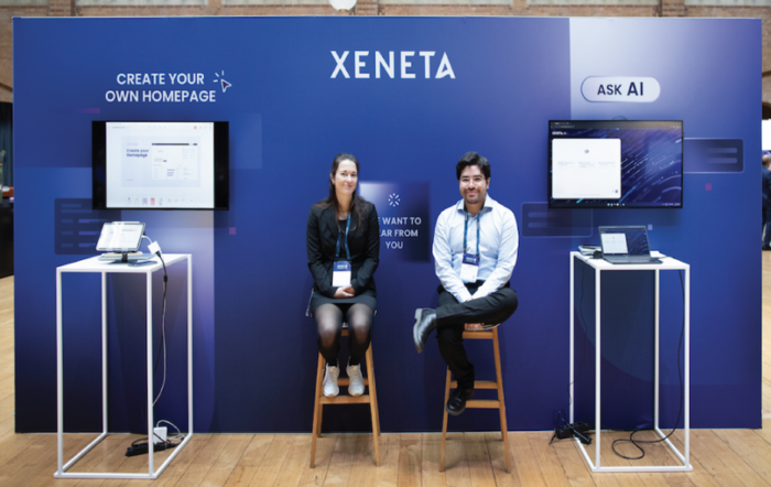 한 전시행사에서 AI 활용 서비스를 알리는 Xeneta. 사진 : Xeneta