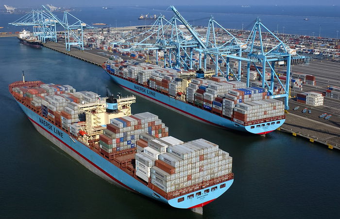 머스크가 운영하는 미 서안 LA항. 사진 : APM Terminals