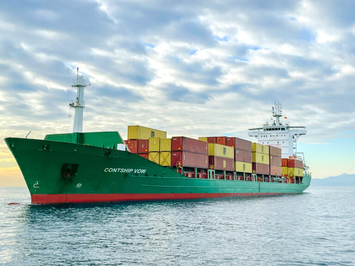 Contships의 1118TEU급 컨테이너선. 사진 : Contships Management