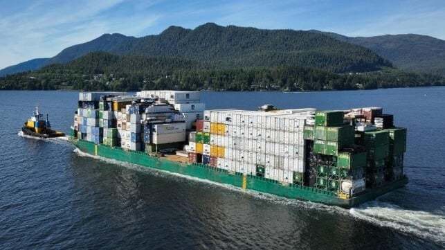 알래스카 마린의 바지선. 사진 : Alaska Marine Lines