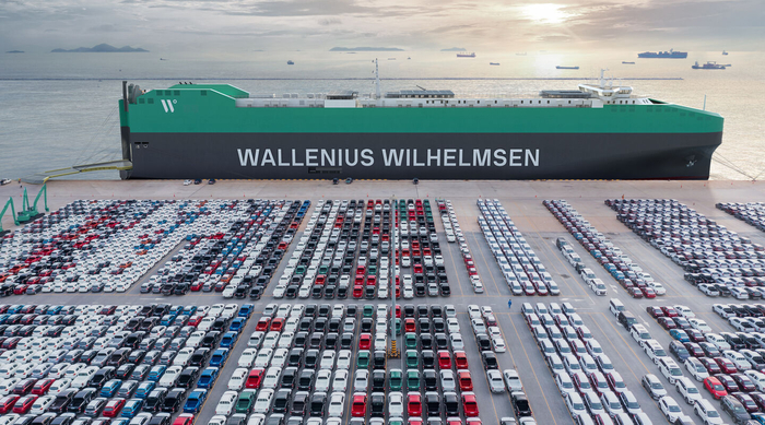 왈레니우스 윌헬름센의 자동차운반선. 사진 : Wallenius Wilhelmsen