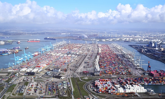 로테르담항 전경. 사진 : Port of Rotterdam