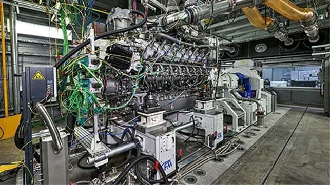 메탄올 선박엔진. 사진 : Rolls Royce