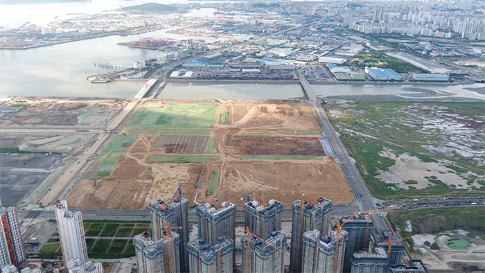 인천항 아암물류 1,2단지 전경. 사진 : IPA