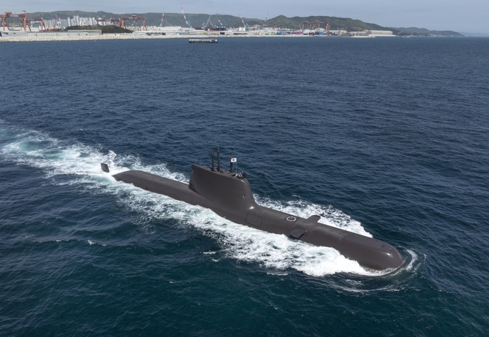 HD현대중공업이 건조해 2016년 대한민국 해군에 인도한 장보고-Ⅱ(214급) 잠수함 ‘윤봉길함’. 사진 : HD현대