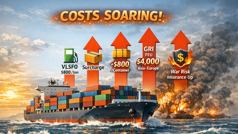 '컨' 운임 대폭 인상…“TEU당 최대 4200달러"